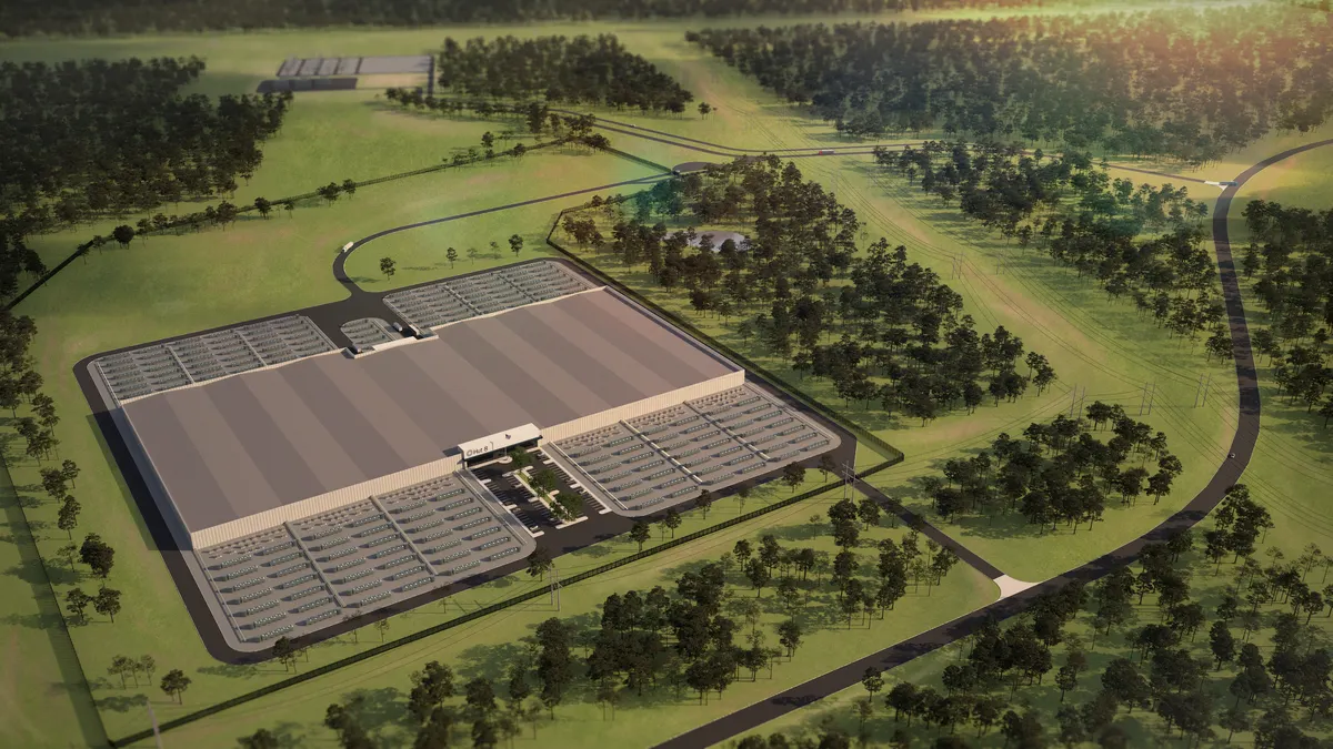 Rendering of Hut 8's $10 billion data center project