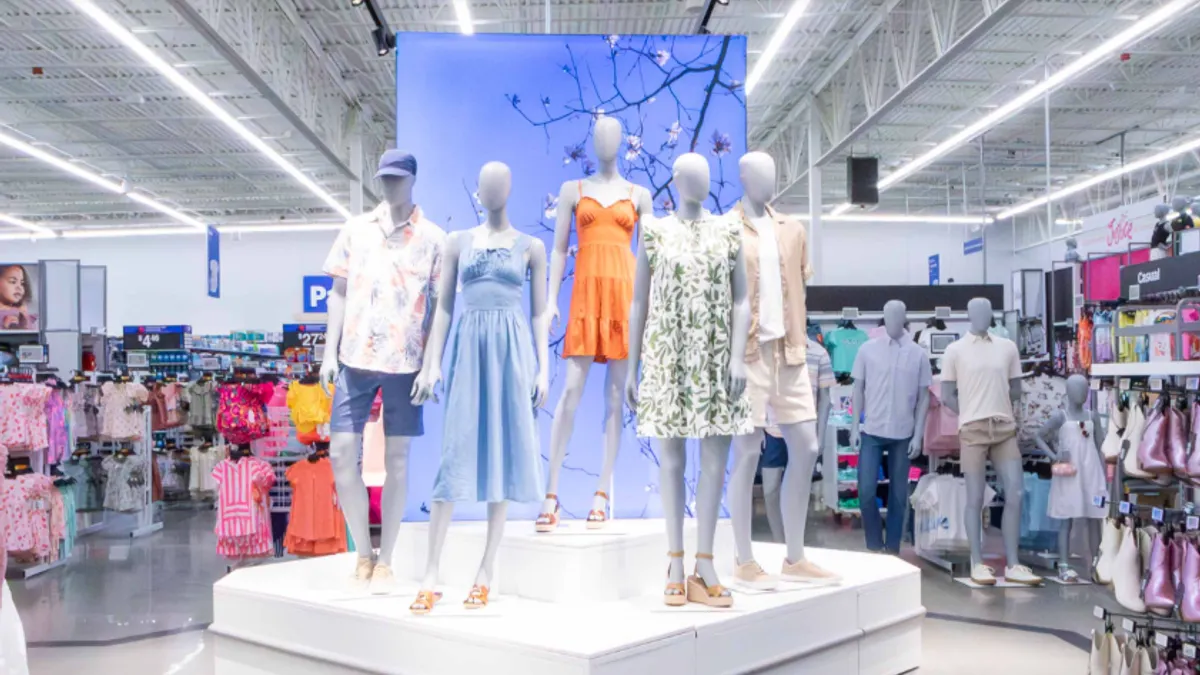 A fashion display at a Walmart Supercenter in Cypress, Texas.