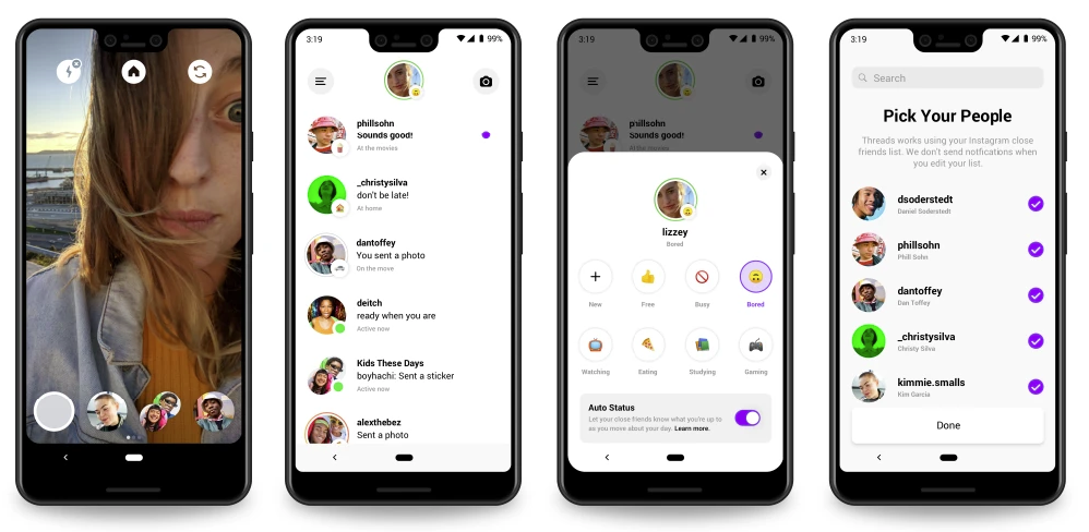 Threads screenshots