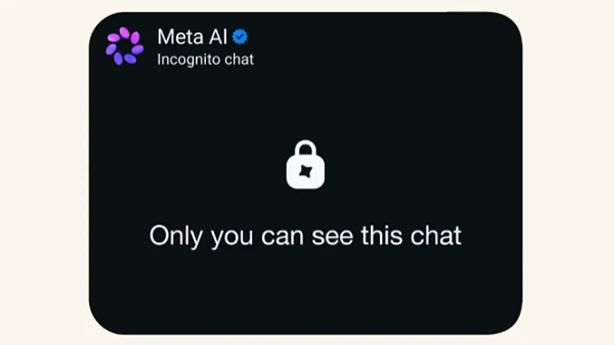 Meta AI incognito mode
