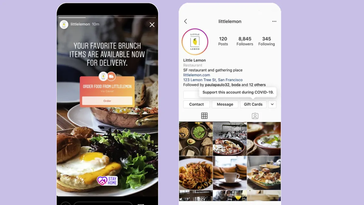 Instagram Stories fundraisers