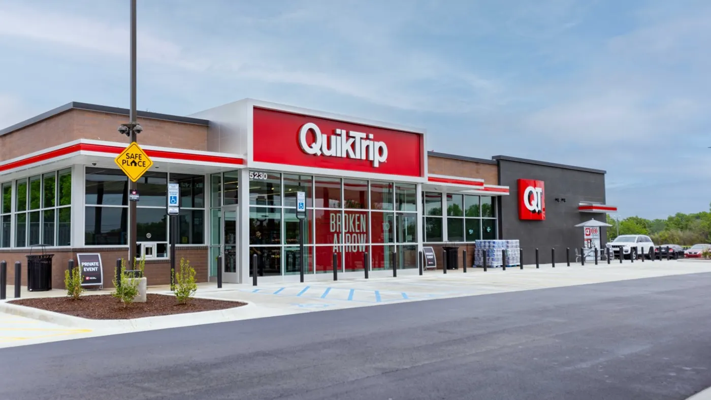 QuikTrip's front entrance of its Gen 4 store in Oklahoma
