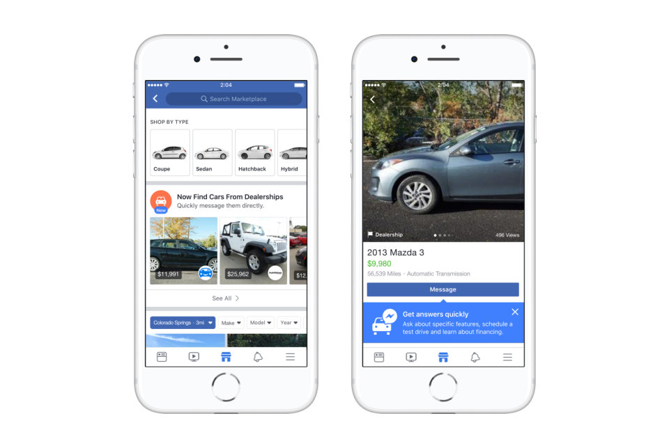 Facebook's Expanding Marketplace with a New Dedicated Section for Vehicles | Social Media Today
