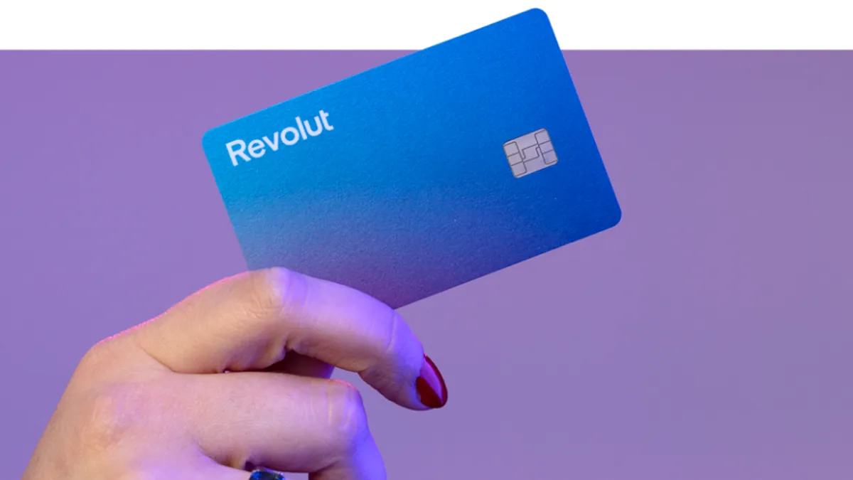 Revolut card with logo