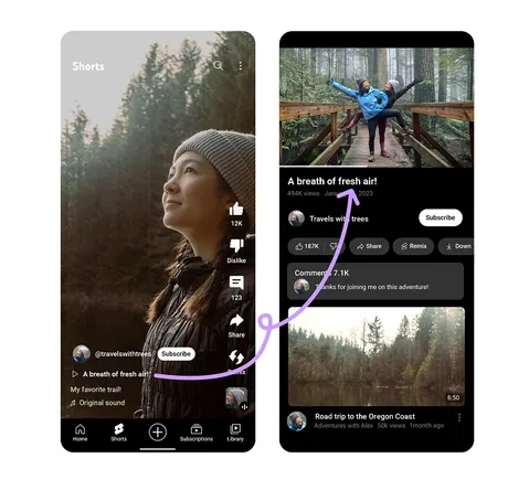 YouTube Previews New Option to Link Shorts Clips to Longer Video ...