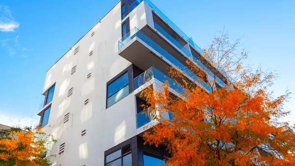 Apartments in the autumn.