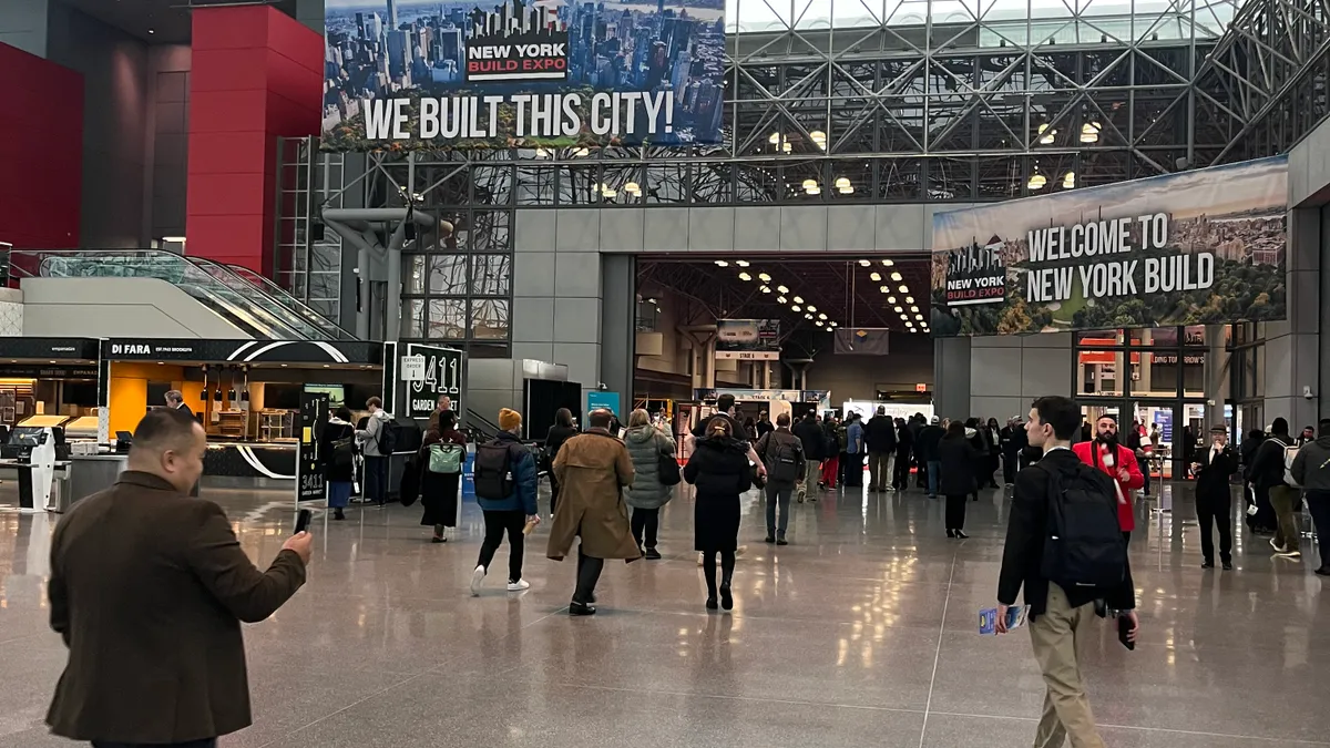 entrance to the New York Build Expo in New York City