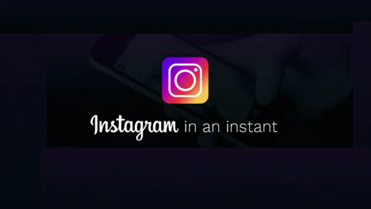 Instagram in an Instant header