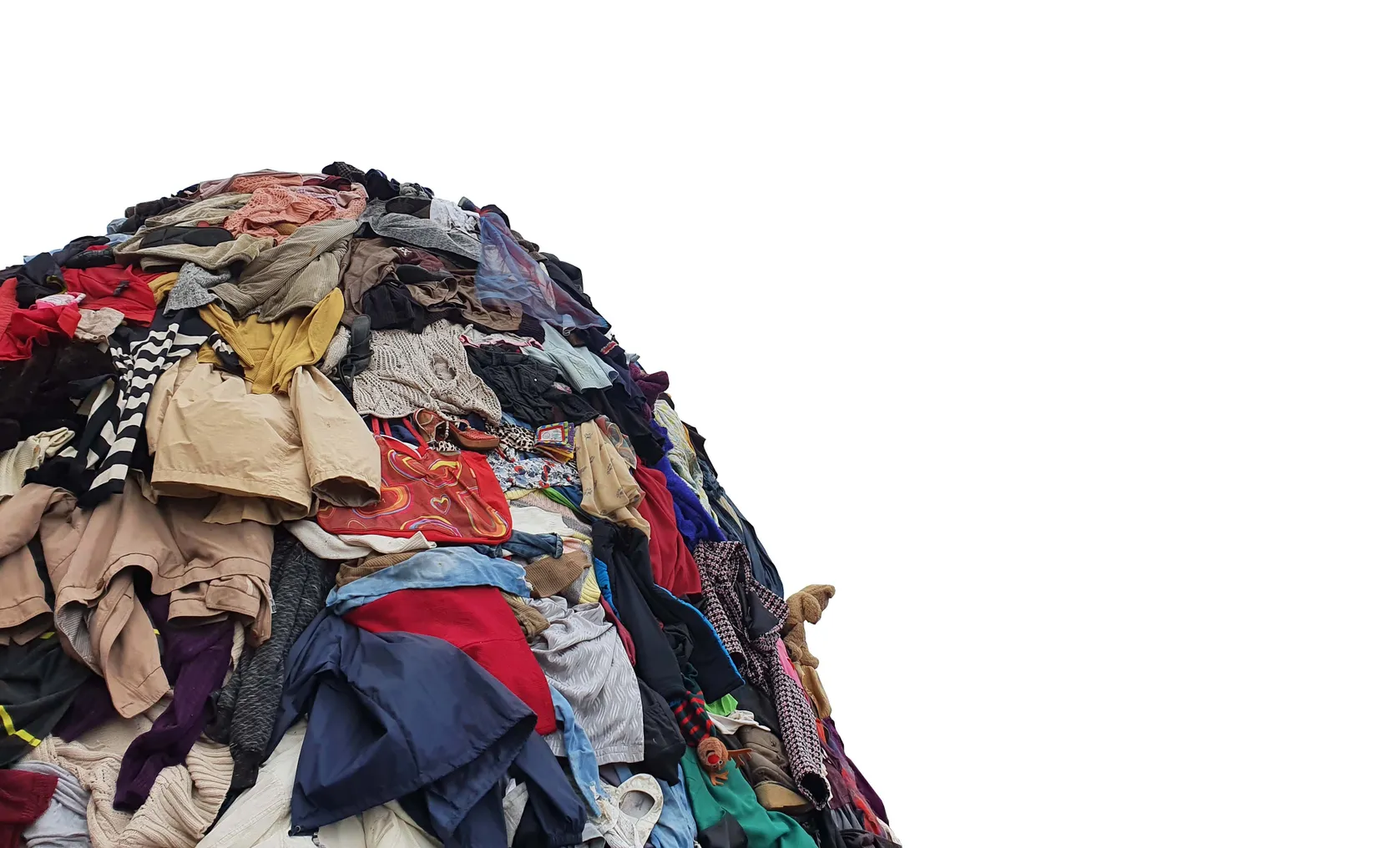 Clothing in landfill