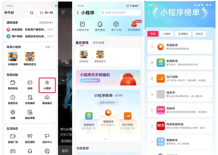 Douyin mini apps