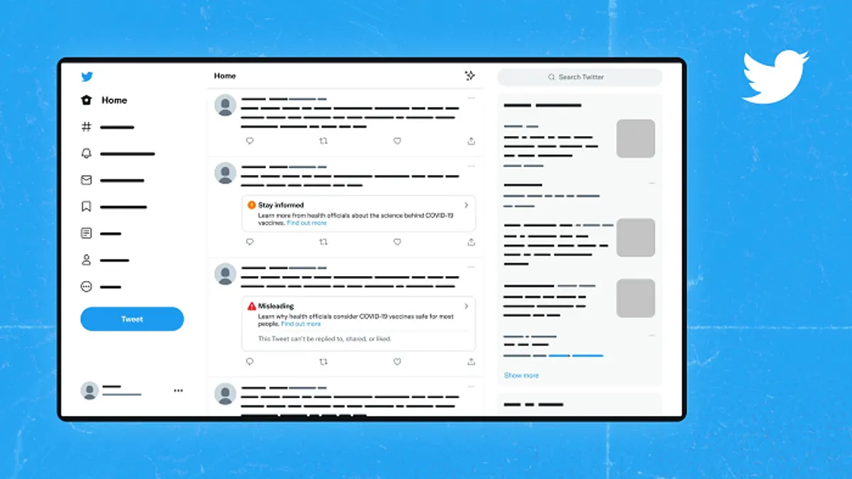 Twitter misleading information tags