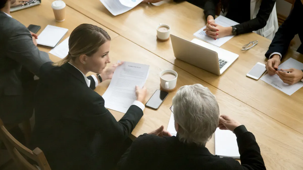 Negotiations concept