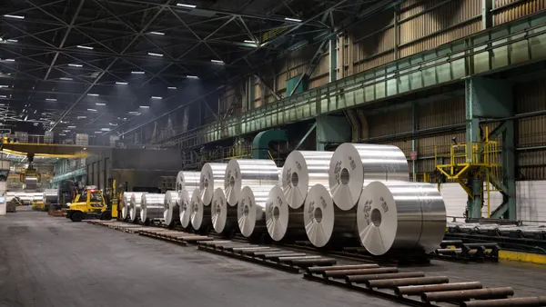Aluminum sheet coil at Novelis' Oswego, New York, production facility.