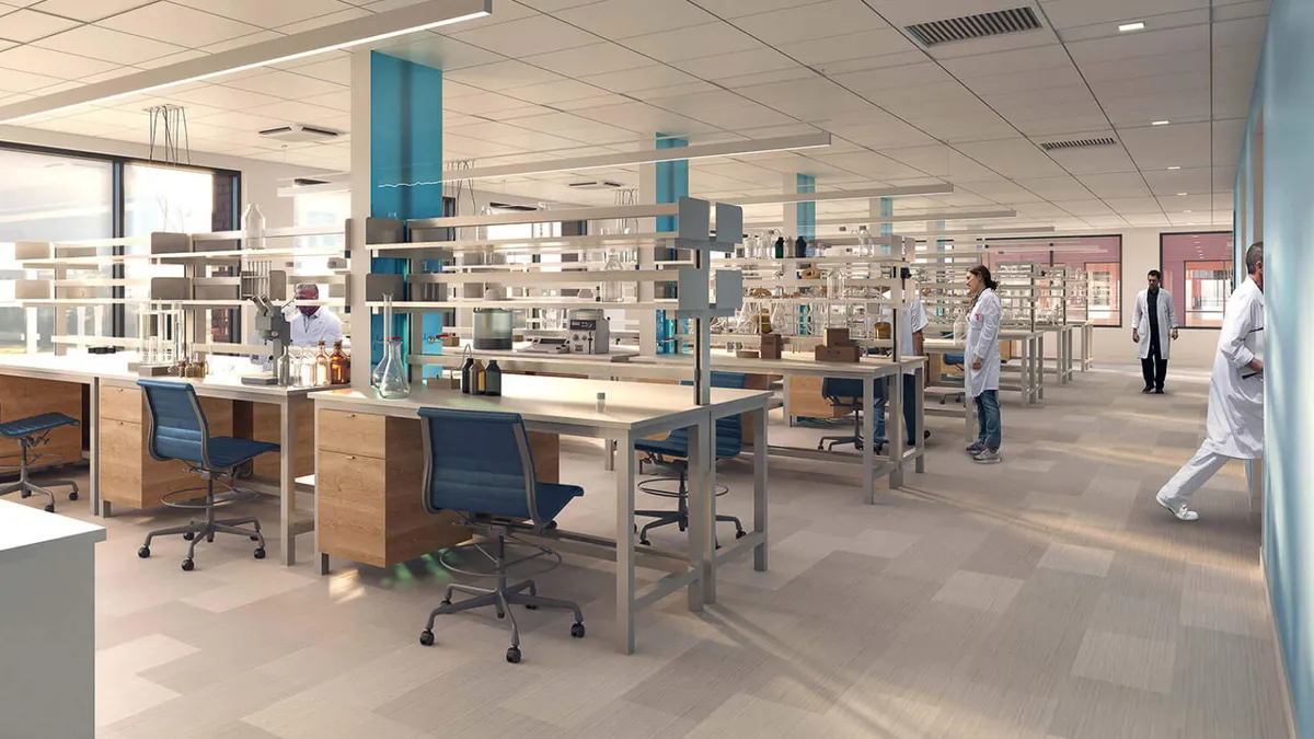 A rendering of a Sonoma Biotherapeutics research facility.