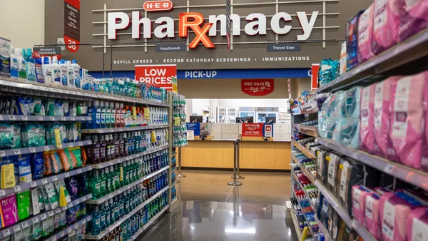 An in-store pharmacy