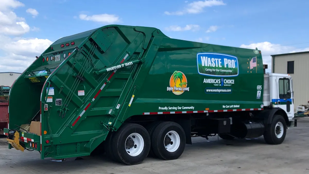 Refurbished Waste Pro truck