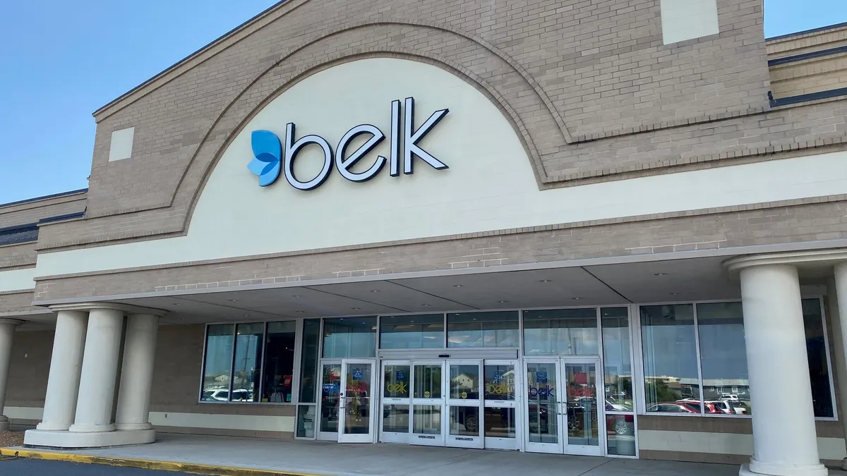 Belk storefront.