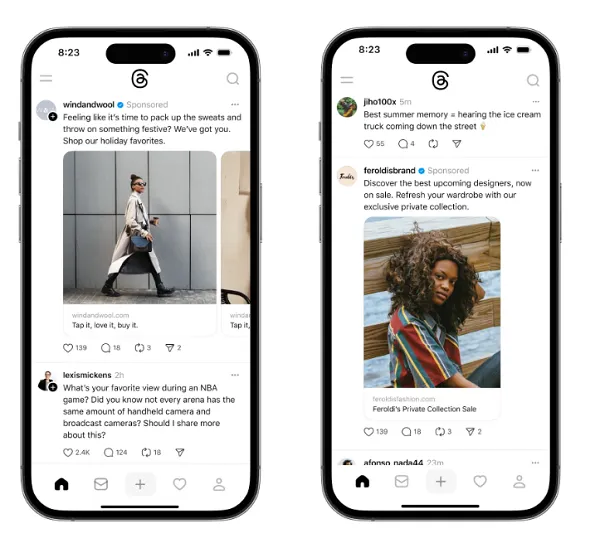 Threads ads