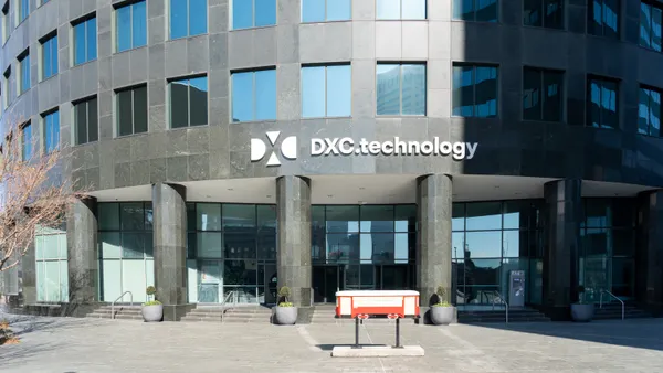 DXC Technology office building in New Orleans on Feb. 12, 2022.
