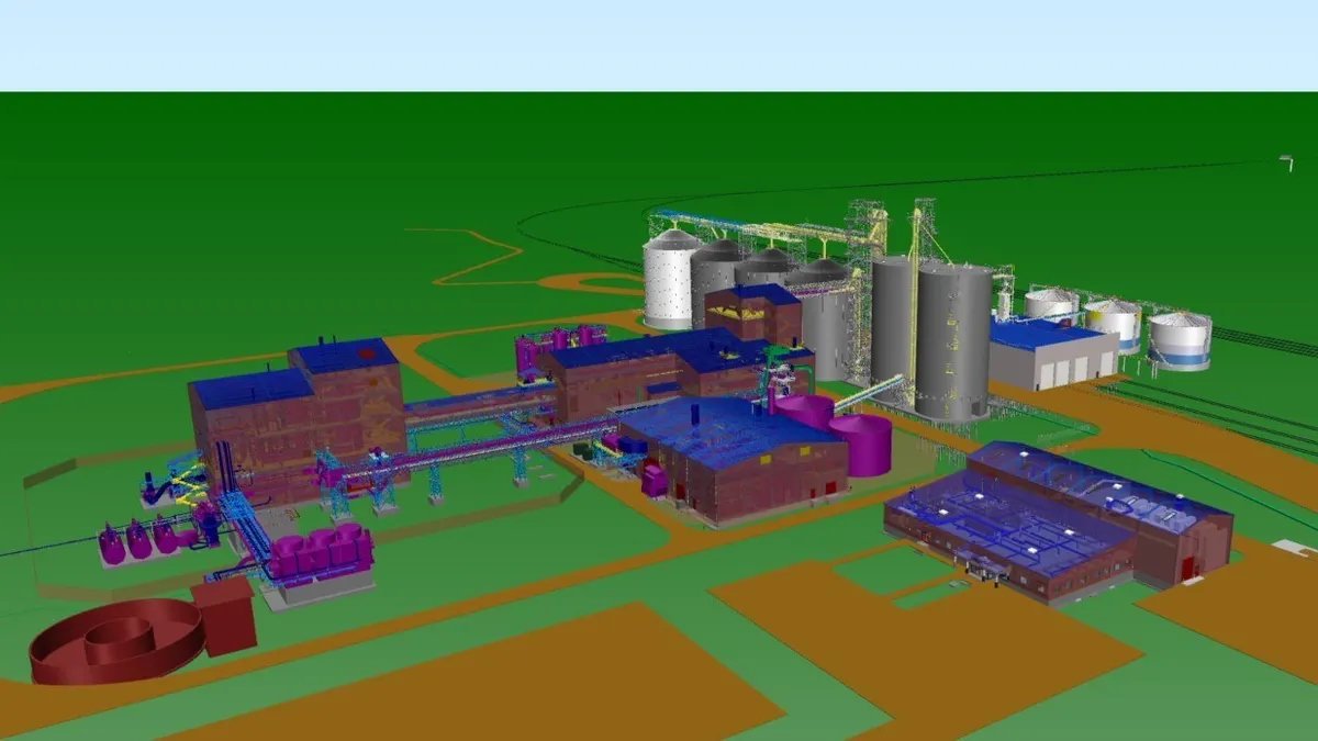 Rendering of Cargill canola processing facility in Saskatchewan