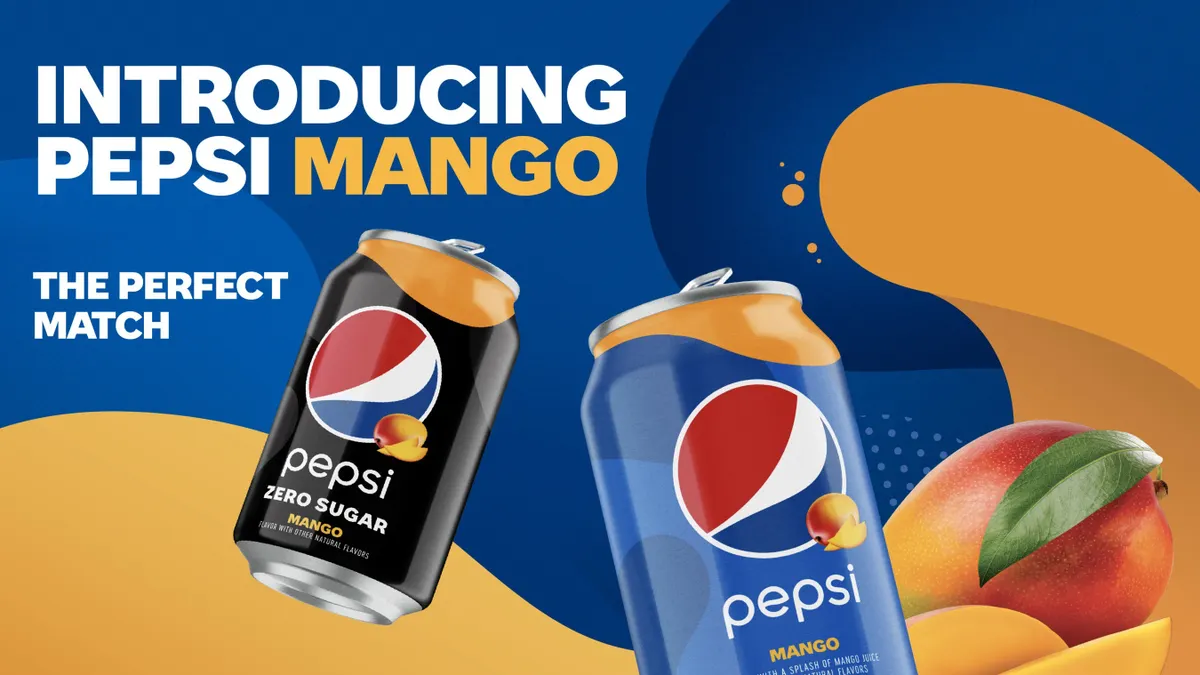 Pepsi introduces mango-flavored cola with online dating push