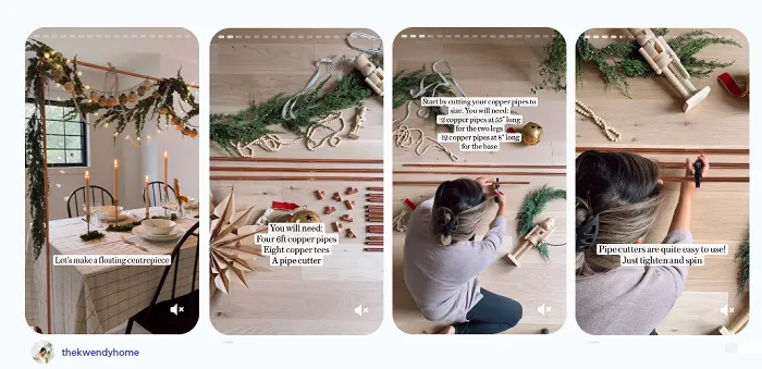 Pinterest Idea Pin examples
