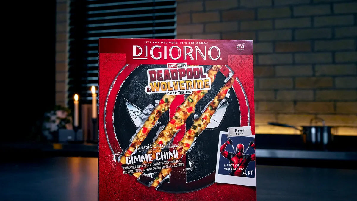 Nestlé's new limited-time DiGiorno pizzas with ties to the upcoming movie Deadpool & Wolverine