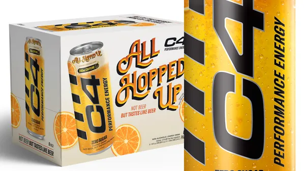 A case and can of C4's All Hopped Up.