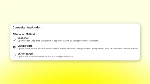 Snapchat unified attribution