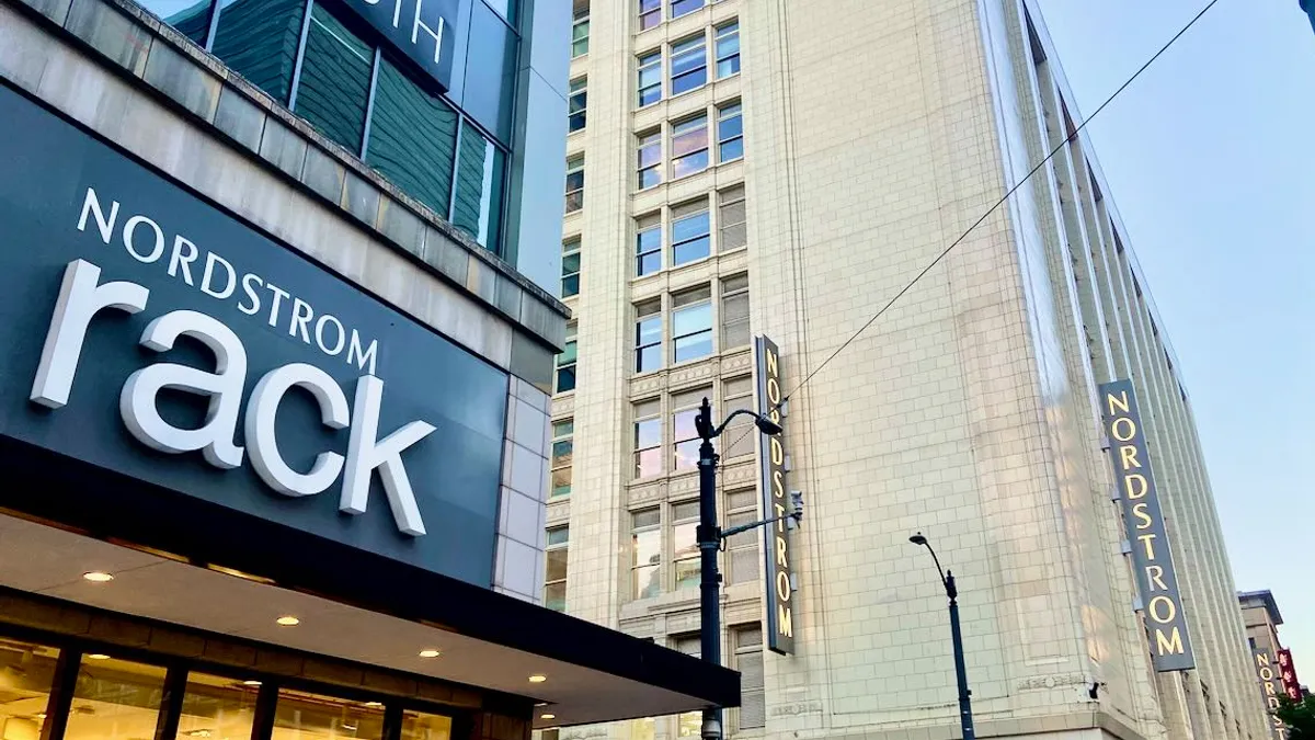 A Nordstrom Rack store in Seattle, across the street from the flagship Nordstrom store.