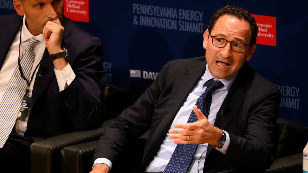 Jon Gray, President and Chief Operating Officer of Blackstone Inc., speak at the inaugural Pennsylvania Energy and Innovation Summit at Carnegie Mellon University on July 15, 2025 in Pittsburgh, Pennsylvania.