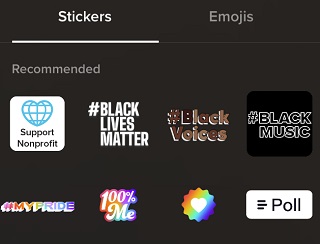 TikTok Pride stickers
