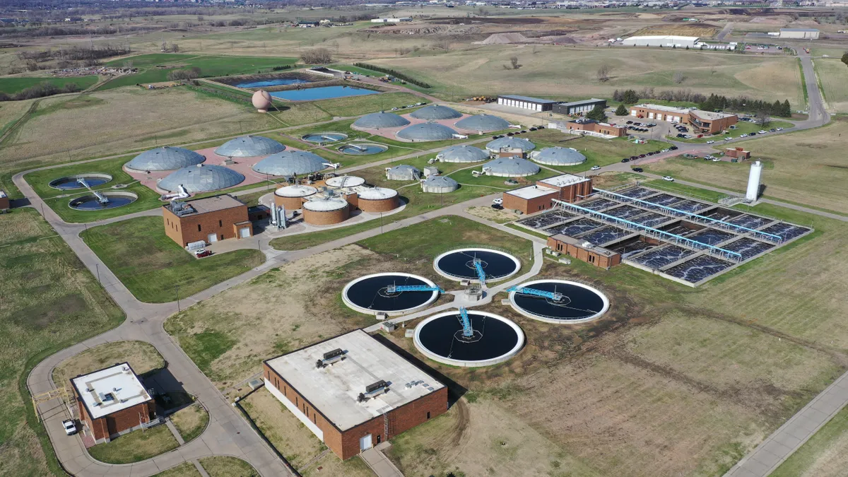 Rendering of the Sioux Falls Regional Water Reclamation Plant in Sioux Falls, SD.