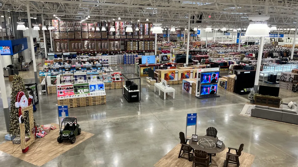 Interior of a store.