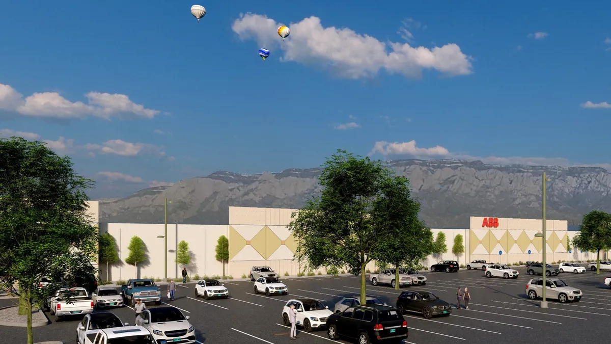 A rendering of ABB's new electrical product manufacturing facility in Albuquerque, New Mexico.