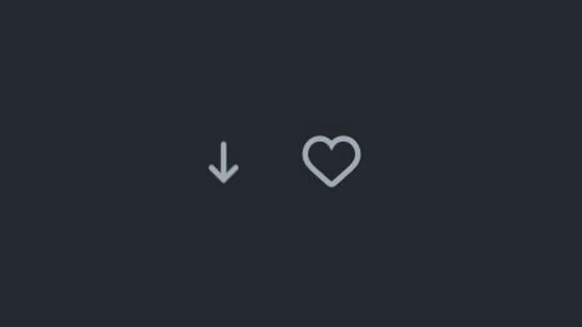 Instagram downvotes example