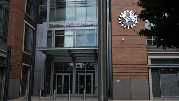 The entrance of 2514 Eisenhower Avenue, where the National Science Foundation is located