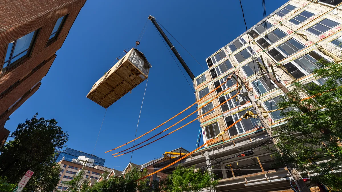 photo of volumetric building companies construction site