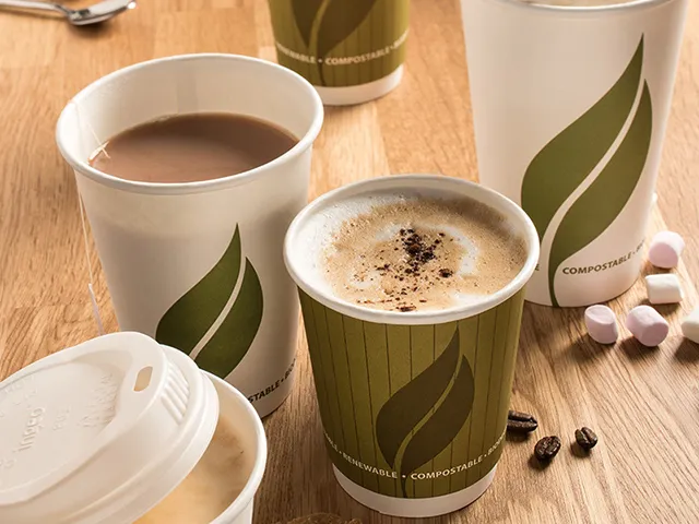 Hot cups made from bamboo