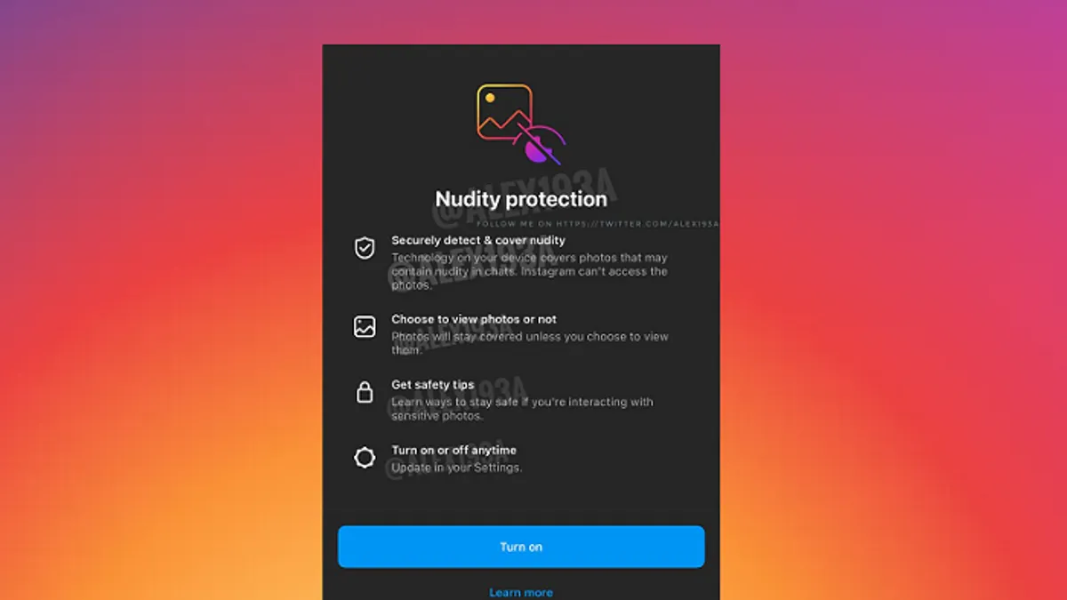 Instagram Nudity Protection