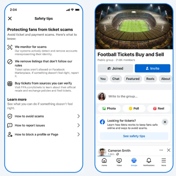 Meta world cup ticket scams