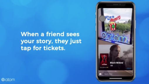 Atom Tickets Snapchat