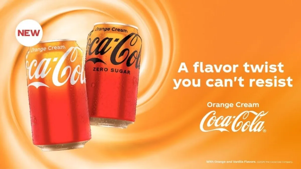 Coca-Cola taps into nostalgia with launch of Orange Cream flavor | Food ...