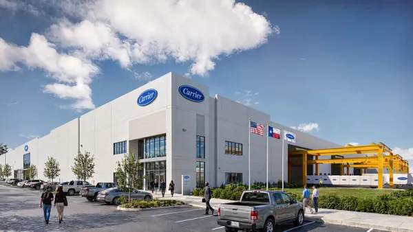 conceptual rendering of Carrier's Ft. Worth manufacturing center