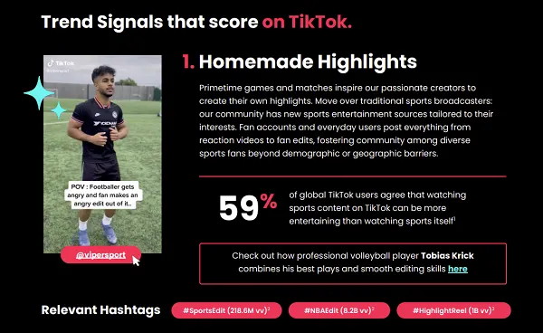 TikTok Sports Trends Report
