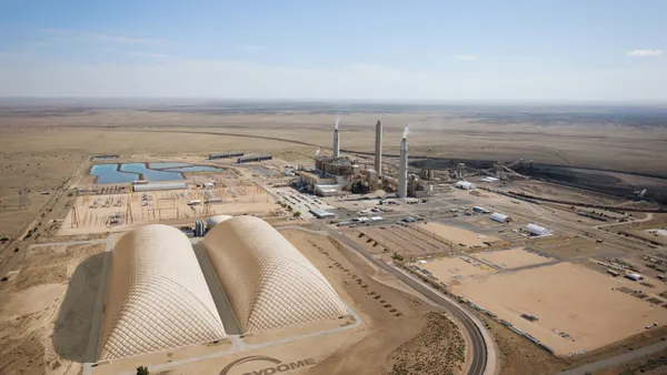 A rendering of the planned Energy Dome project at the Coronado Generating Station.