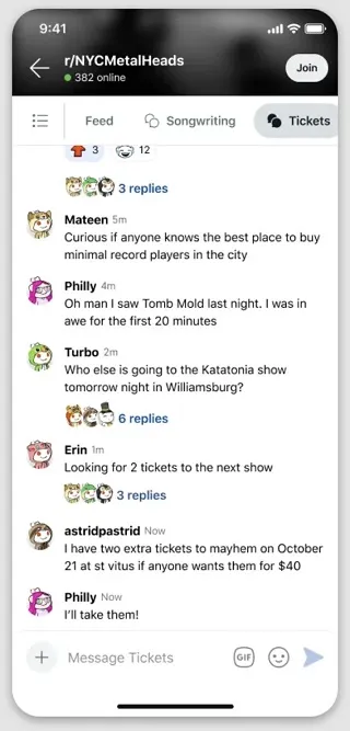 Reddit Chat Channels