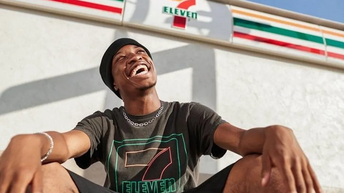 7 Eleven, Forever 21 apparel collaboration retrieved by Mobile Marketer on Aug. 14, 2020