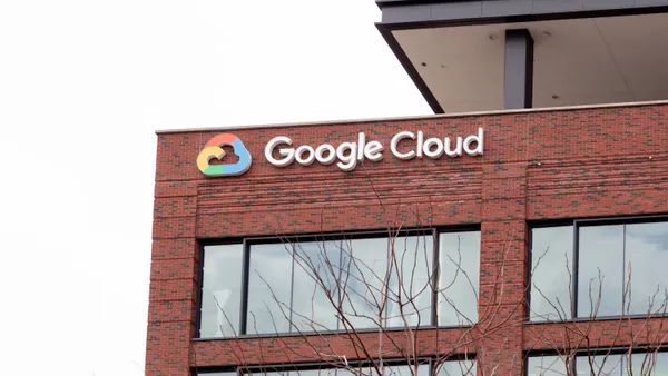 Google Cloud logo is seen on a building in Chicago, Illinois on March 29, 2022.