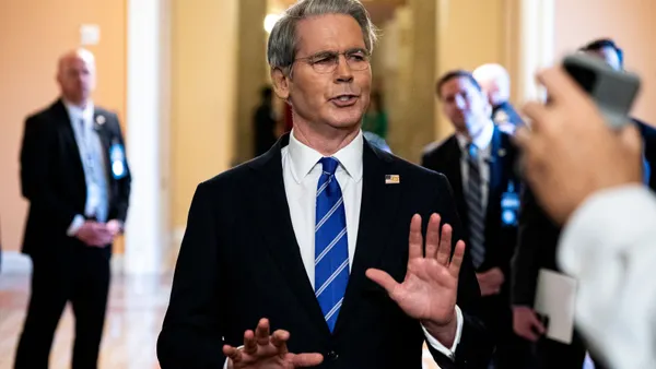 Treasury Secretary Scott Bessent speaks to reporters at the U.S. Capitol on June 27, 2025.